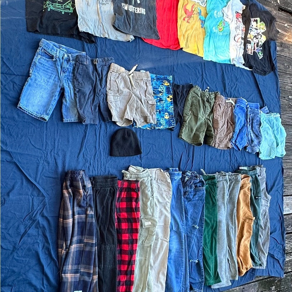 Kids' Multi-Season Wardrobe Assortment shirts, shorts, hat, jeans, joggers